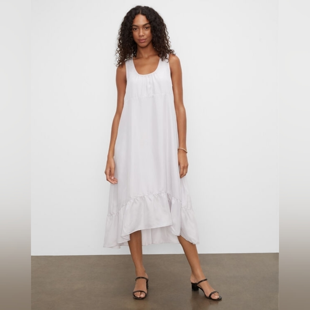 Club Monaco Silk Parachute Maxi Dress Size Medium Oversized - Picture 2 of 15